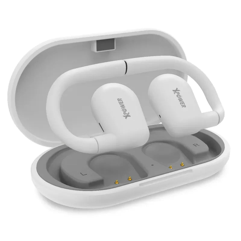 XPower Open Ear Bluetooth 5.4 Earphones - White - Tashqila XPower Open Ear Bluetooth 5.4 Earphones - White - Tashqila